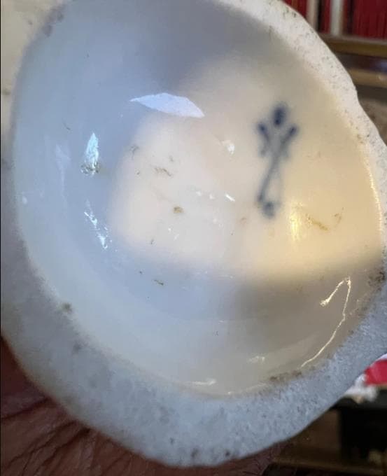 #3872 【可愛い置き物】マイセン Meissen 手描きのコロンバイン像