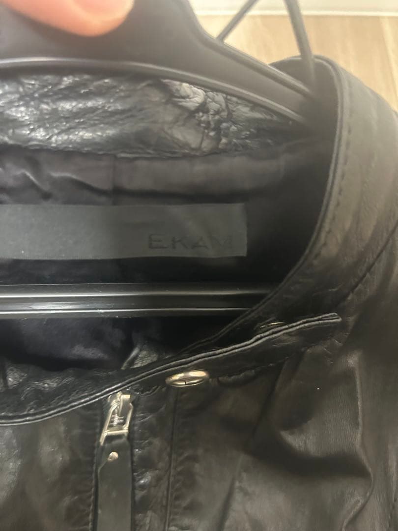 00s archive EKAM レザー ライダースジャケット