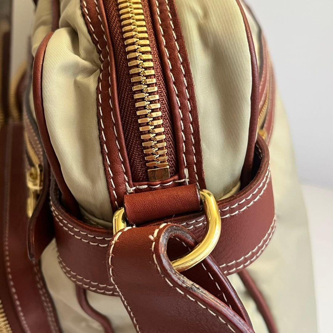 ✨未使用級✨　HUNTING WORLD ビジネスバッグ　レザー　ベージュ系