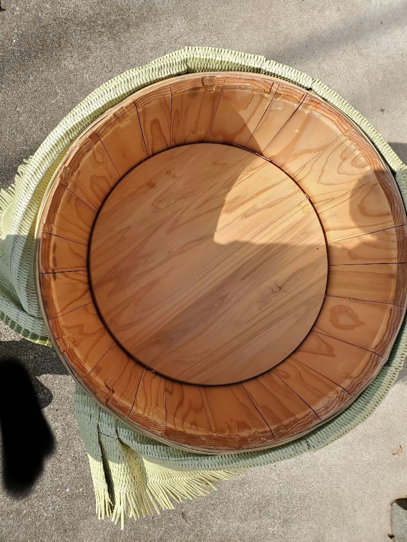 De　酒樽　薦被り　四斗樽　二斗　空樽　蓋セット