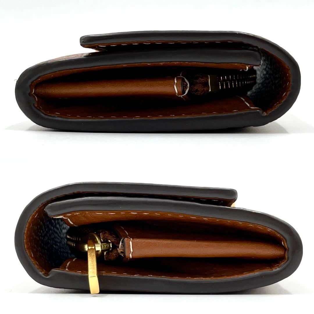 完売品・未使用保管品 トリーバーチ エレノア 折り財布 ケース レザー 茶