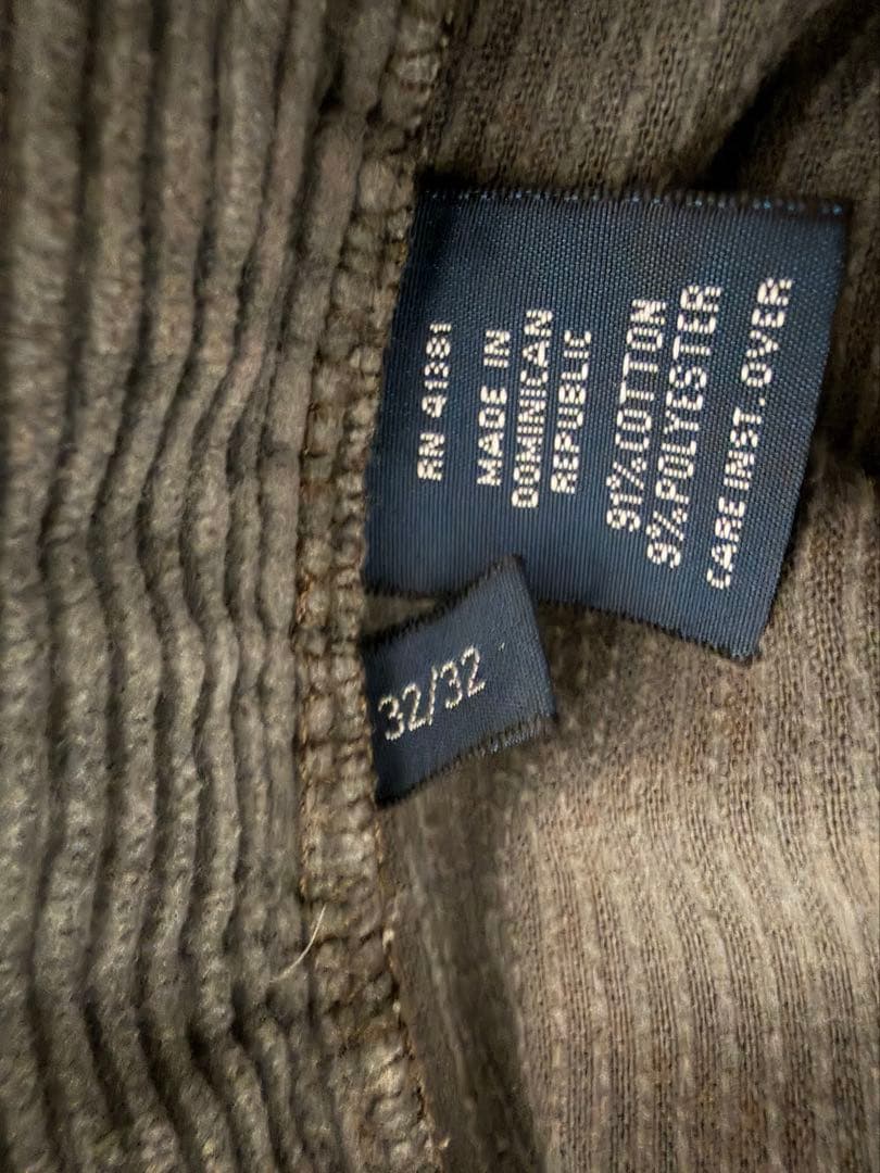 90s ラルフローレン ANDREW コーデュロイパンツ グレー W32 USA