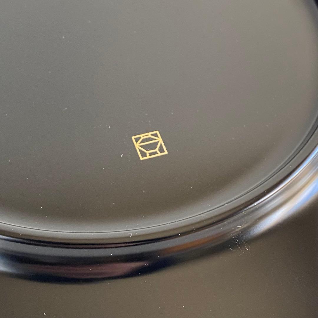 新品未使用品 山田平安堂 プレート大 2枚セット 海龍 飾皿 漆器