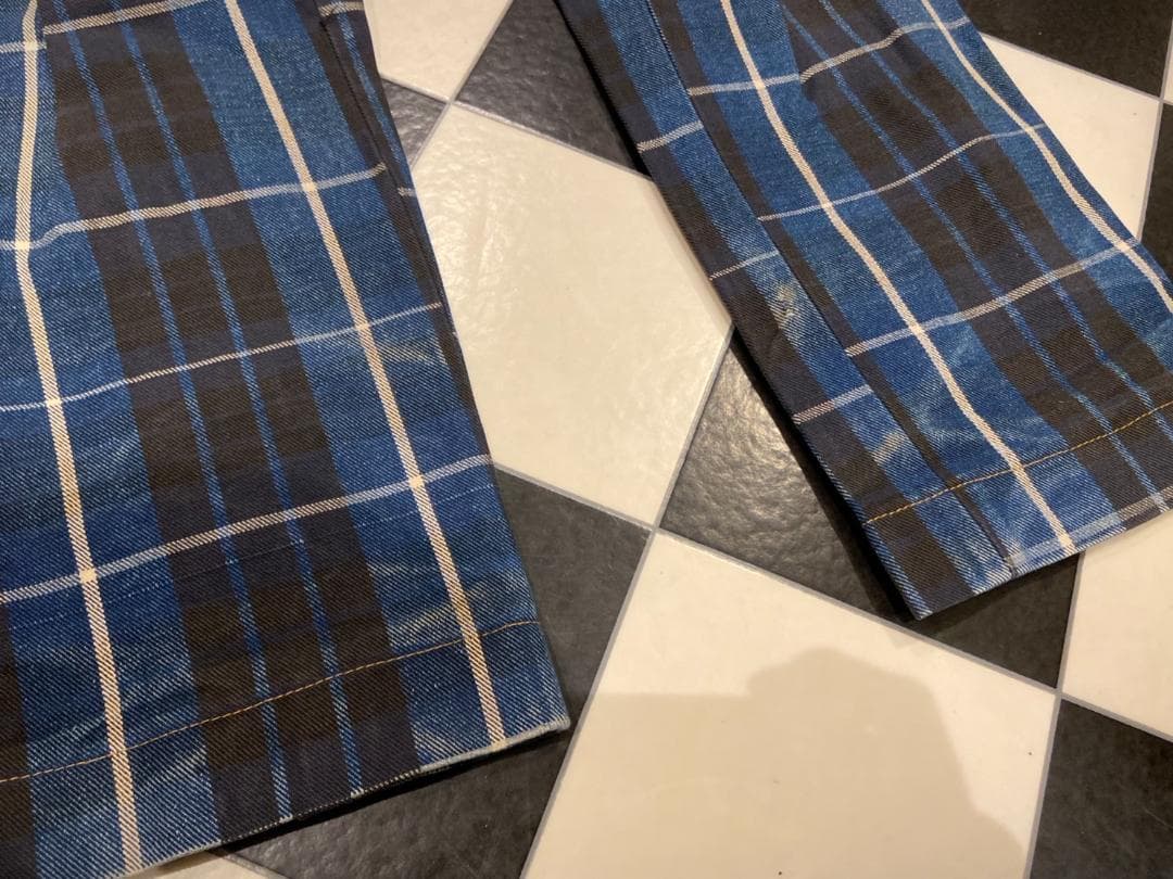 ◇ヴィヴィアンウエストウッド アングロマニア チェック ボンテージパンツ ブルー