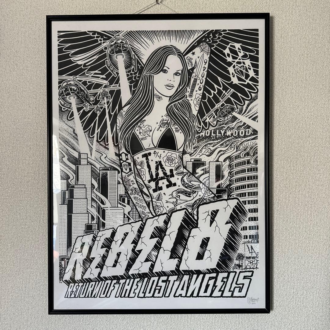 REBEL8 MIKEGIANT TATOO ART グラフティー額入りポスター