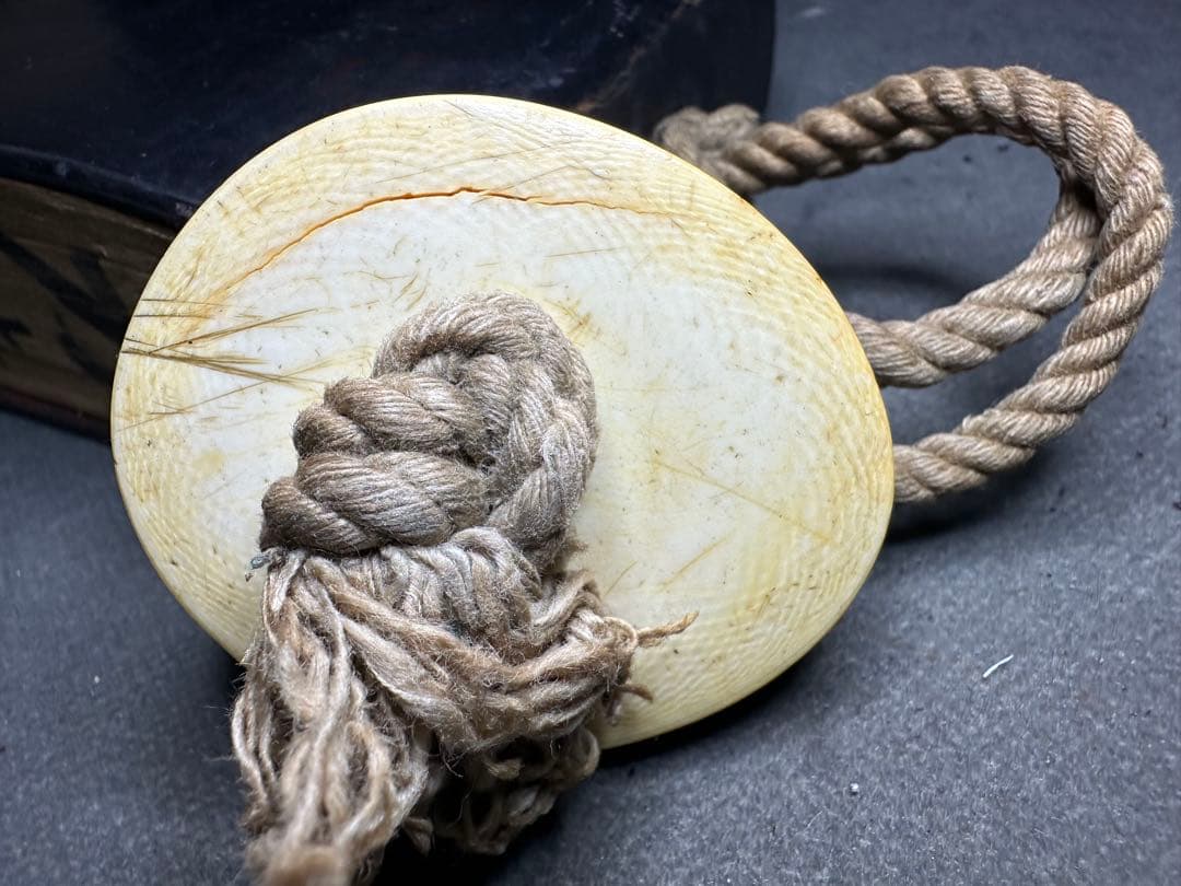 昭和レトロ　大福帳　根付　天然素材　アンティーク　骨董　飾り物　古美術品　 置物