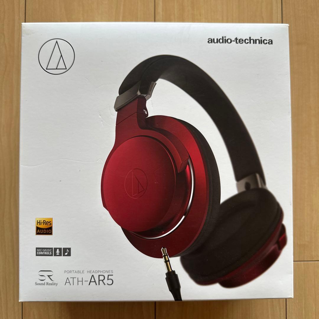 オーディオテクニカ　ATH-AR5 RD ポータブルヘッドホン