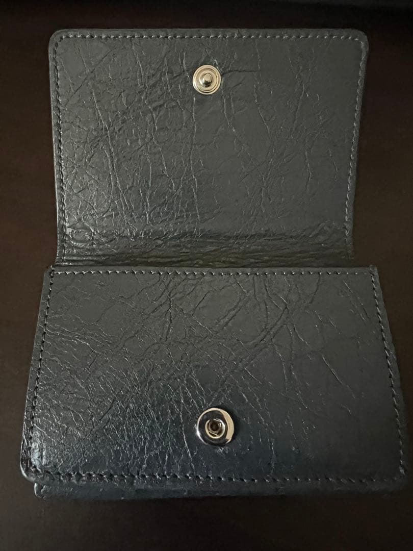 バレンシアガ 三つ折り財布 クラシックミニ グレー