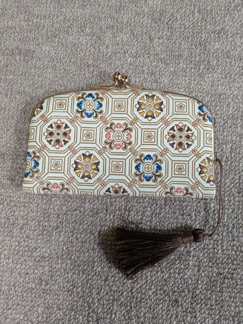 文庫屋大関　天溝がま口　（蜀江）