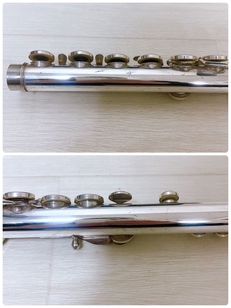 銀製モデル　三響　吹奏楽　管楽器　フルート　925刻印あり