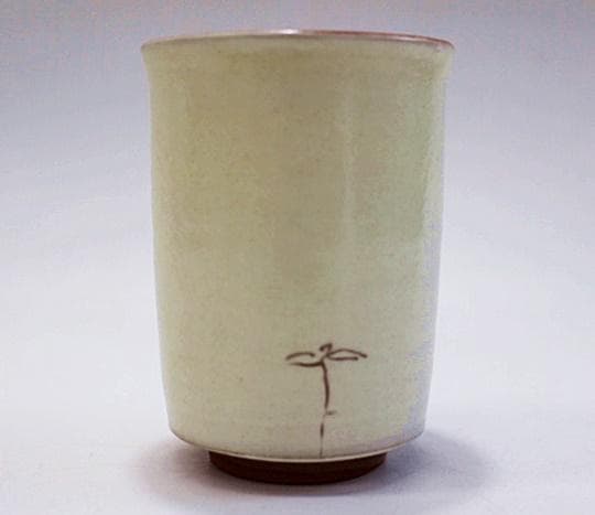 人間国宝　原清　蕪文湯呑　未使用品　M315