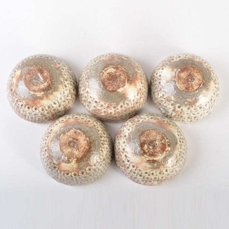 和食器　天翔窯　高橋佐門作　花文　小鉢　五客　共箱　C　6509