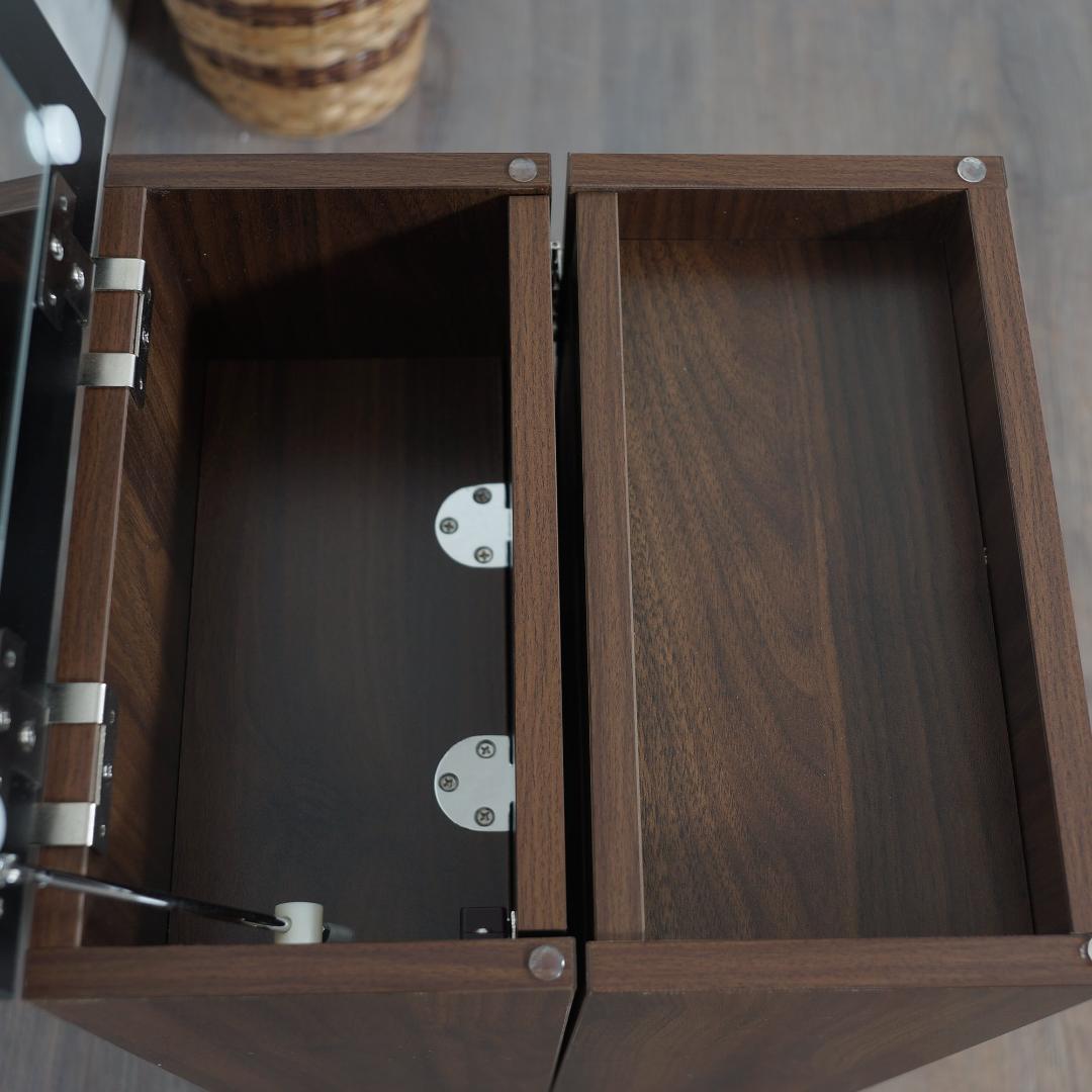 【新品・未使用】 コスメワゴン　ミラー付き　コスメボックス　完成品