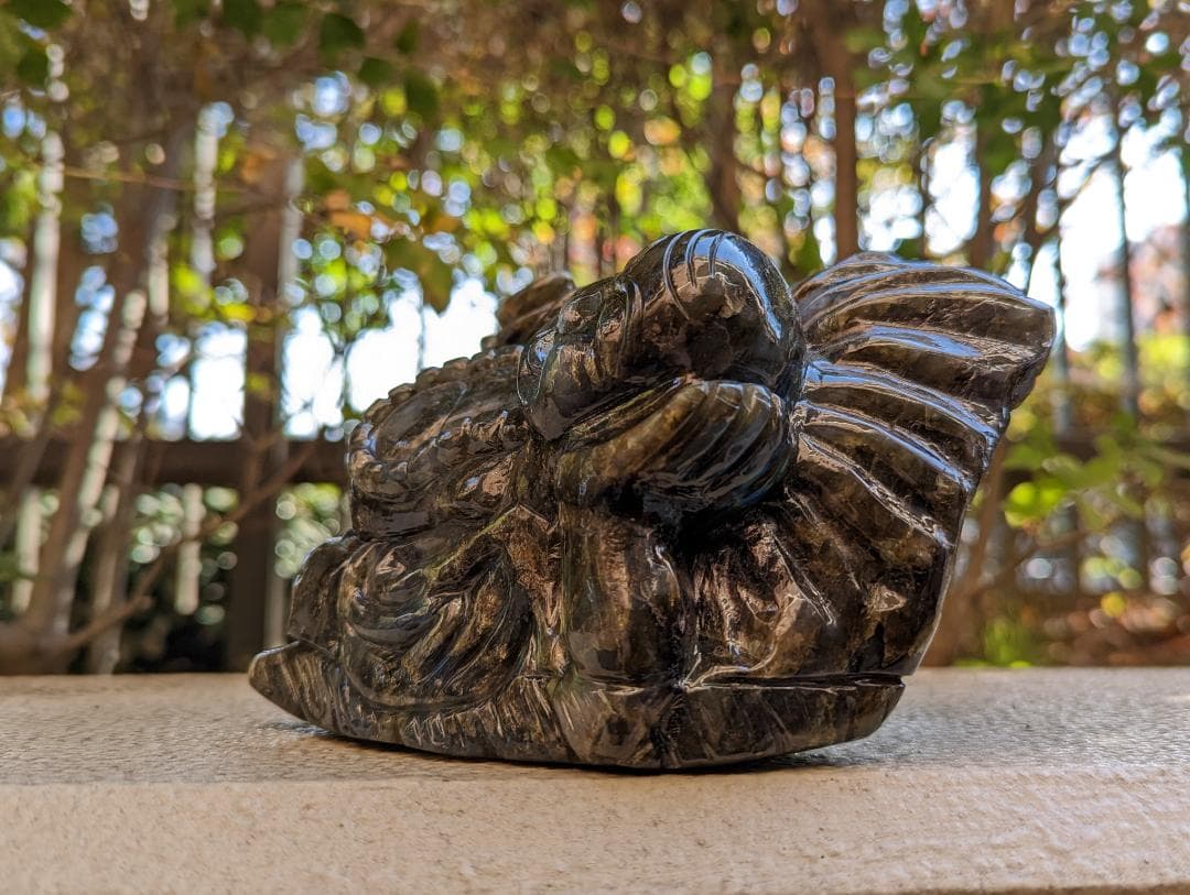 【期間限定特価】【商売運上昇】天然石ラブラドライト 大富豪クベラ神