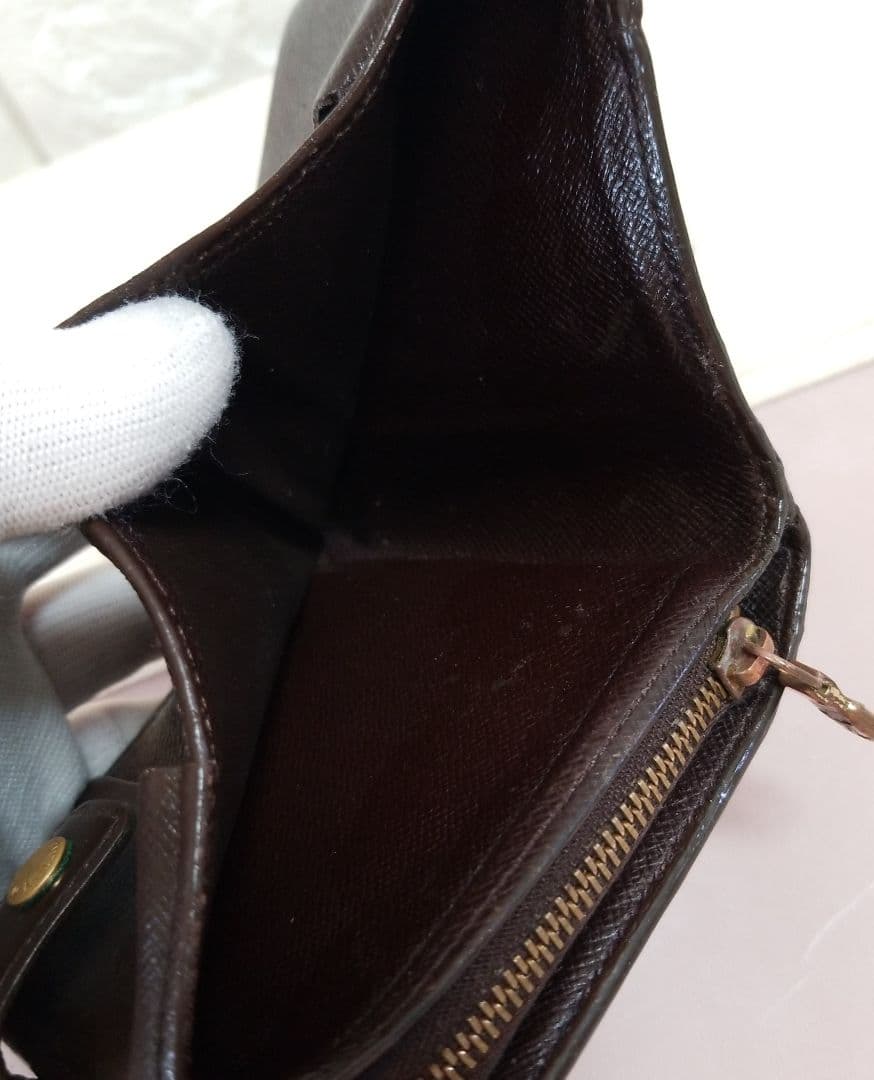 【ラオ】LOUIS VUITTON ダミエ エベヌ コンパクトジップ 二つ