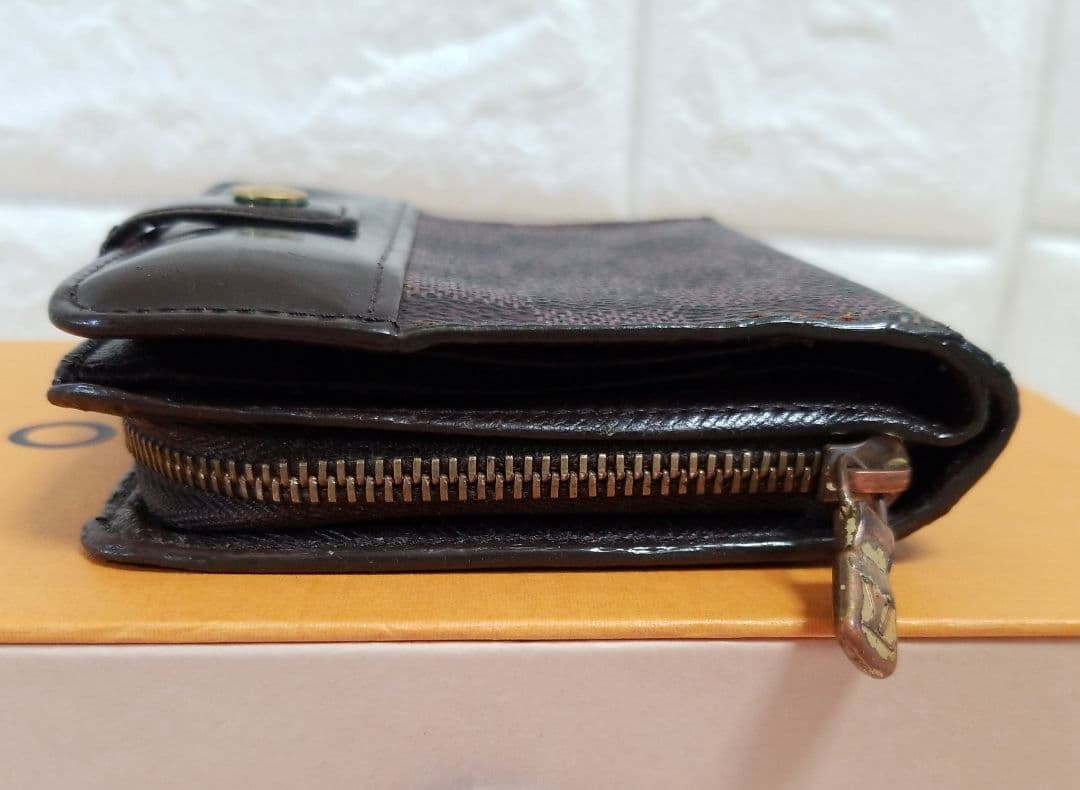 【ラオ】LOUIS VUITTON ダミエ エベヌ コンパクトジップ 二つ