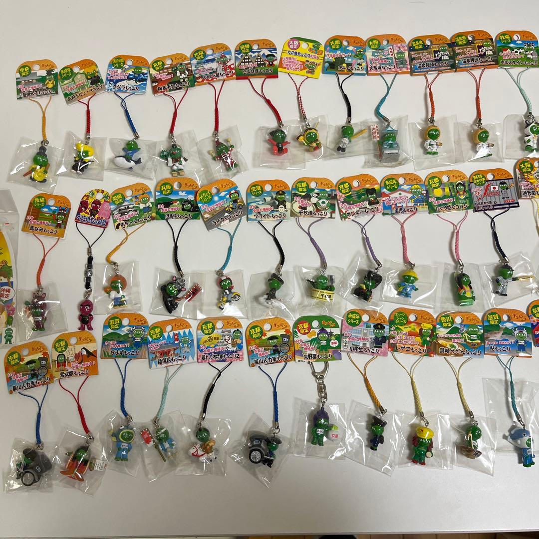 ご当地 まりもっこり　ストラップ　マスコット　キーホルダー　根付け　40点セット