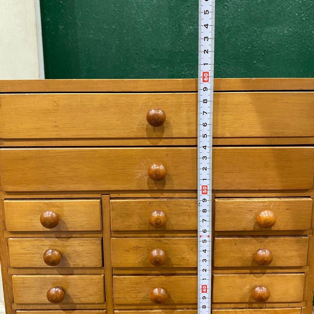 薬棚 薬箪笥 小引き出し 昭和レトロ 当時物 インテリア アンティーク 多収納