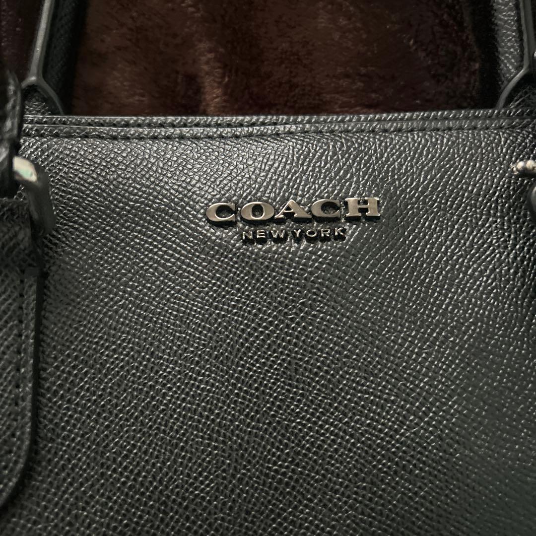 COACH ブラック ビジネスバッグ