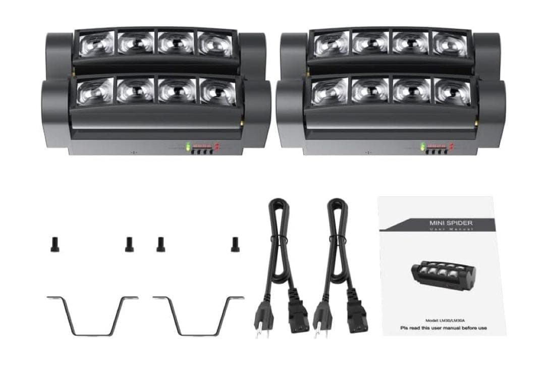 ムービングライト 舞台/演出/パーティー/カラオケ/クラブ用 (2個セット)