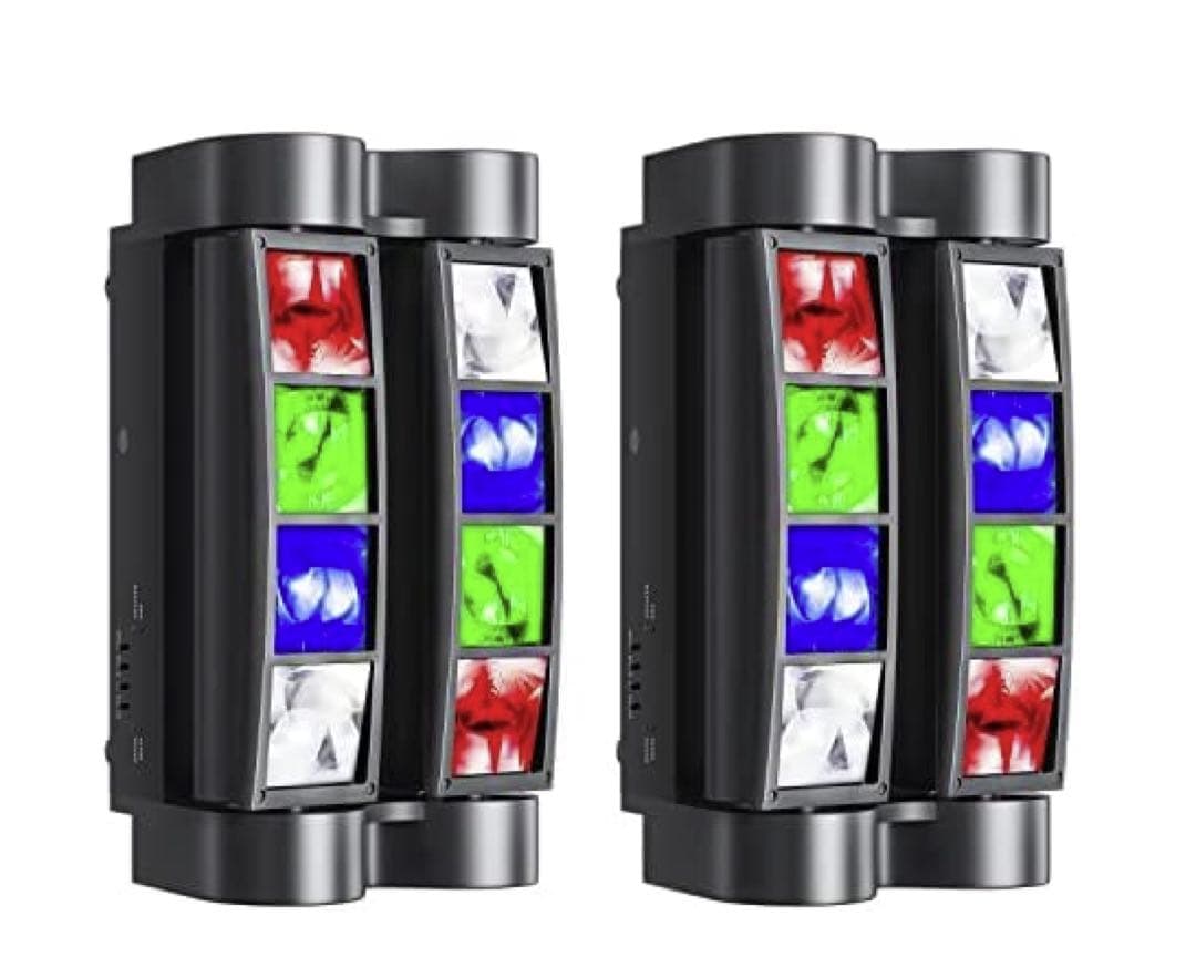 ムービングライト 舞台/演出/パーティー/カラオケ/クラブ用 (2個セット)