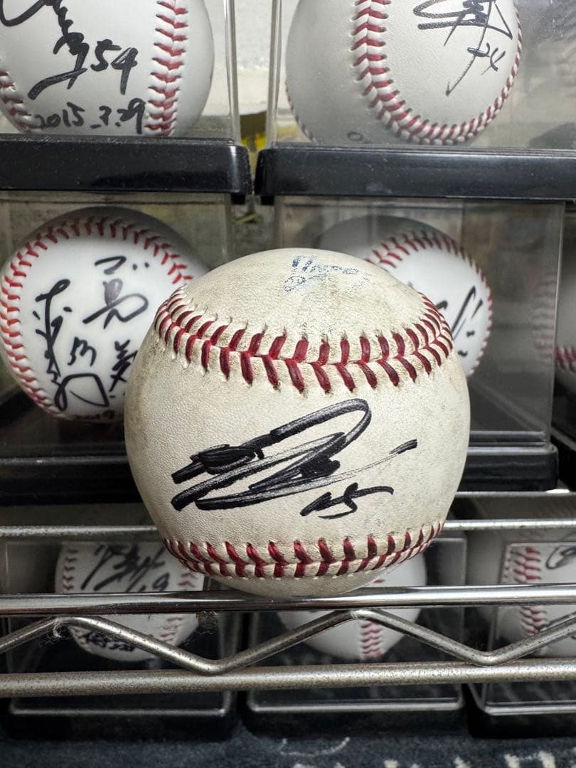広島東洋カープ 黒田博樹 15 直筆サインボール 実使用NPB試合球！ドジャース
