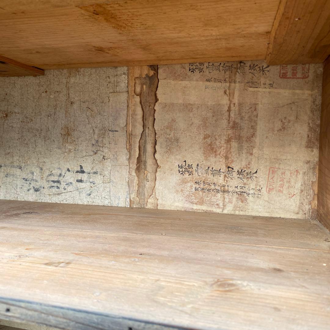 明治 時代箪笥 骨董品 四段 古民家 蔵出し 古家具 アンティーク 店舗什器