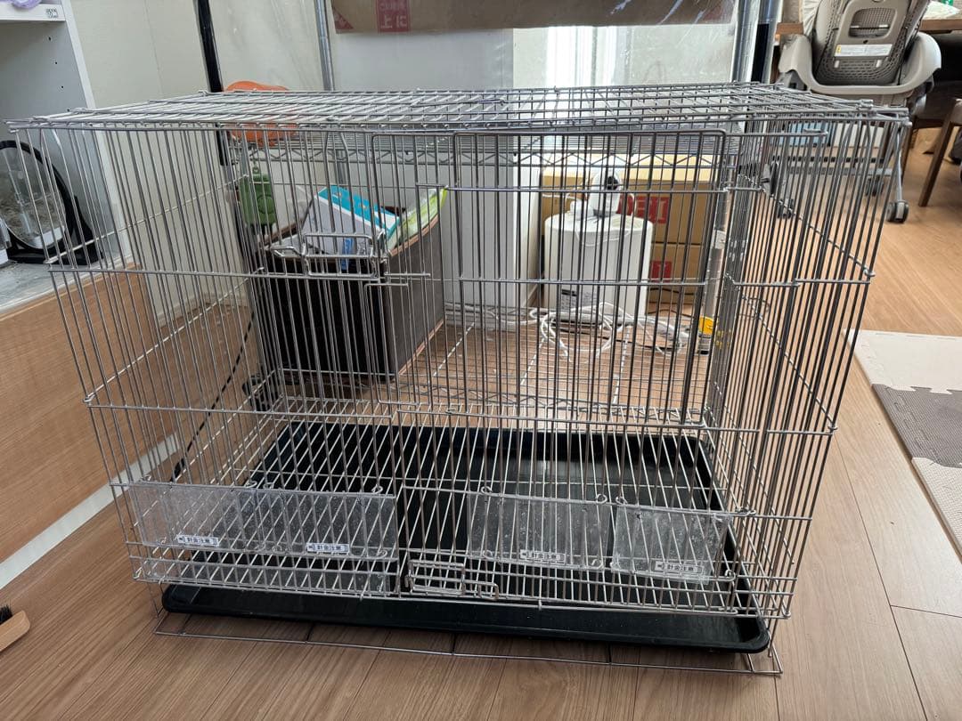 ステンレス製鳥かご 75cm x 61.8cm x 46cm