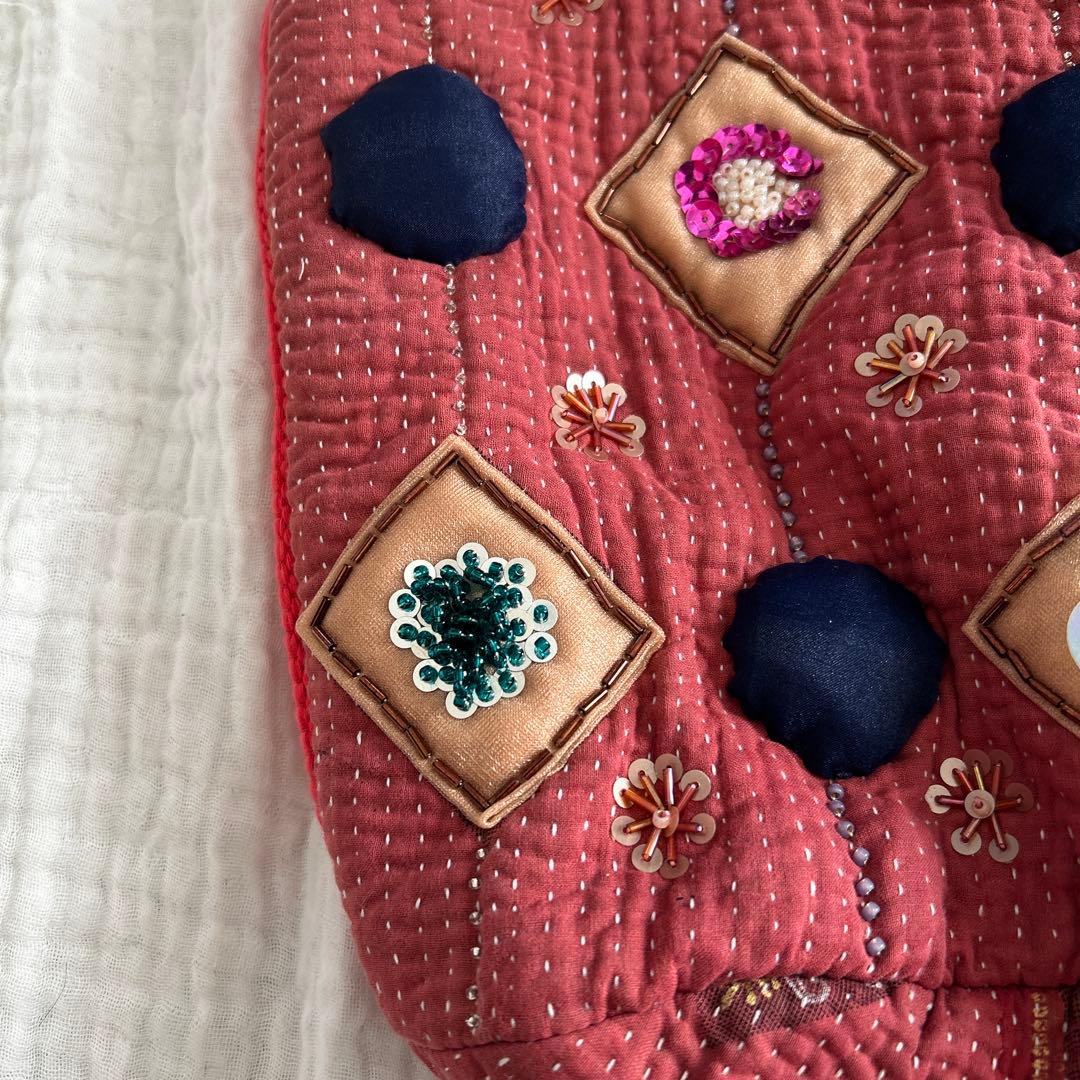 ✨️美品✨️oru 裂き編みバケツバック 一点物