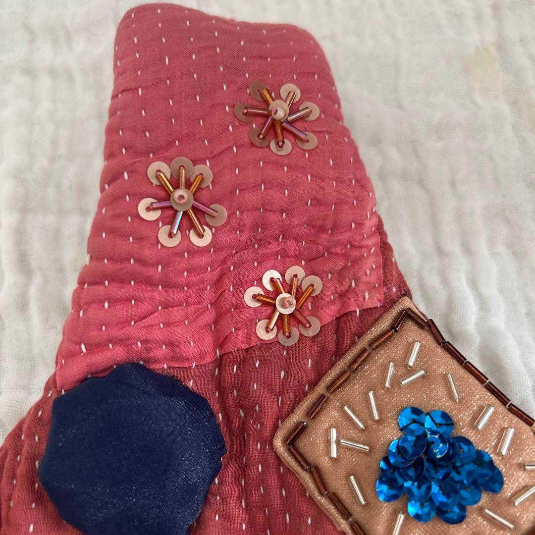 ✨️美品✨️oru 裂き編みバケツバック 一点物