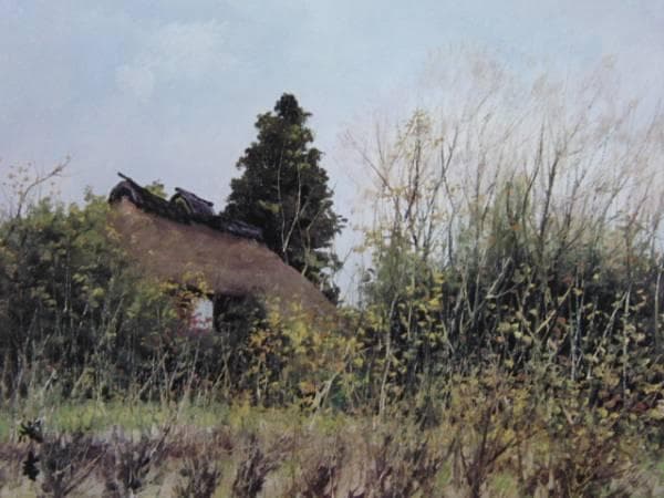 向井 潤吉、閑秋、高級希少画集画、版上サイン入 新品額付