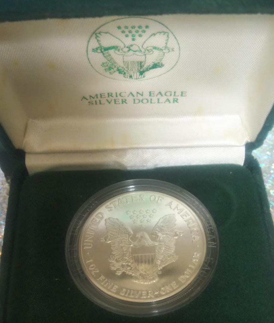 アメリカンイーグル 1ドル銀貨(1989年・保証書付)