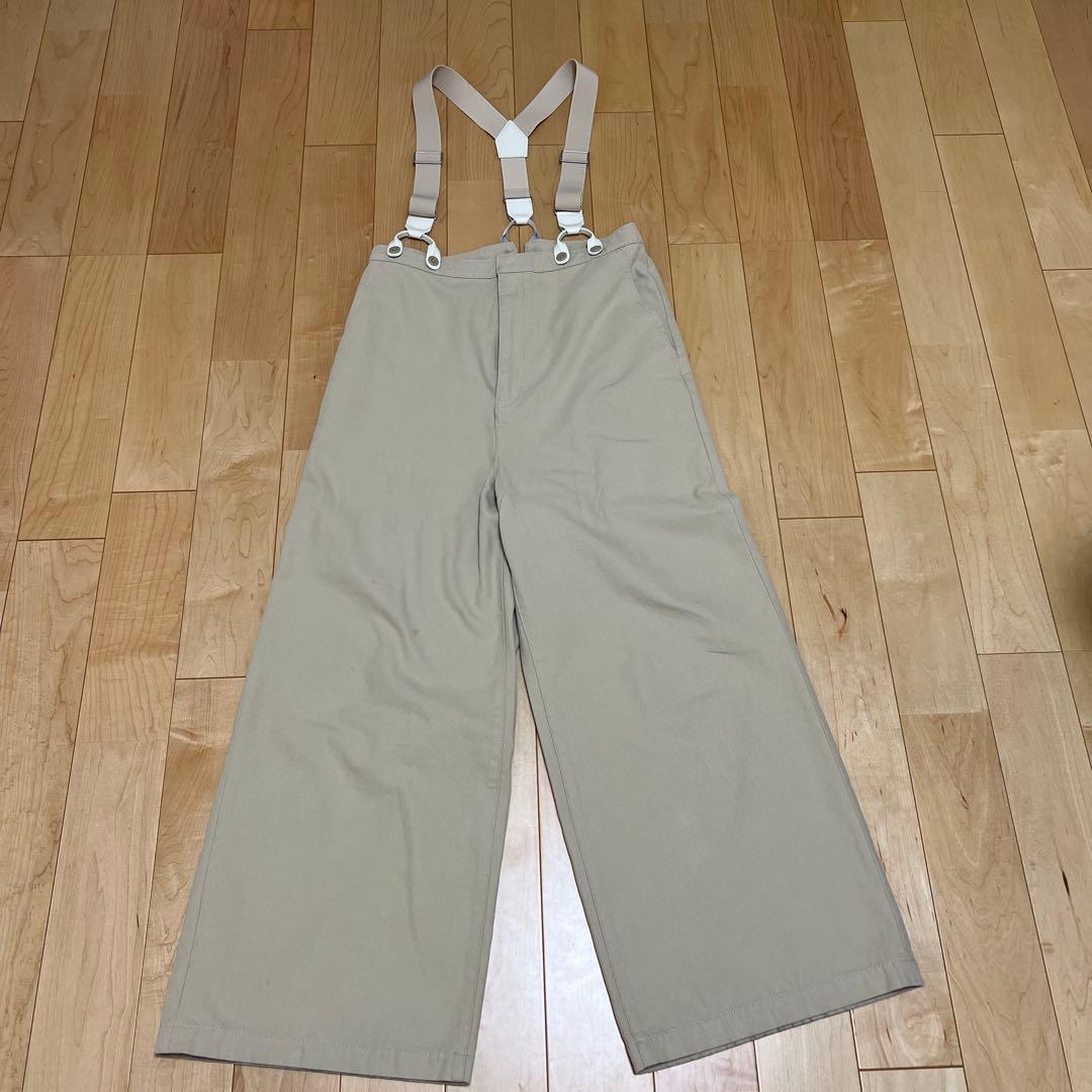 Spick and Span サスペンダー付きワーカーパンツ
