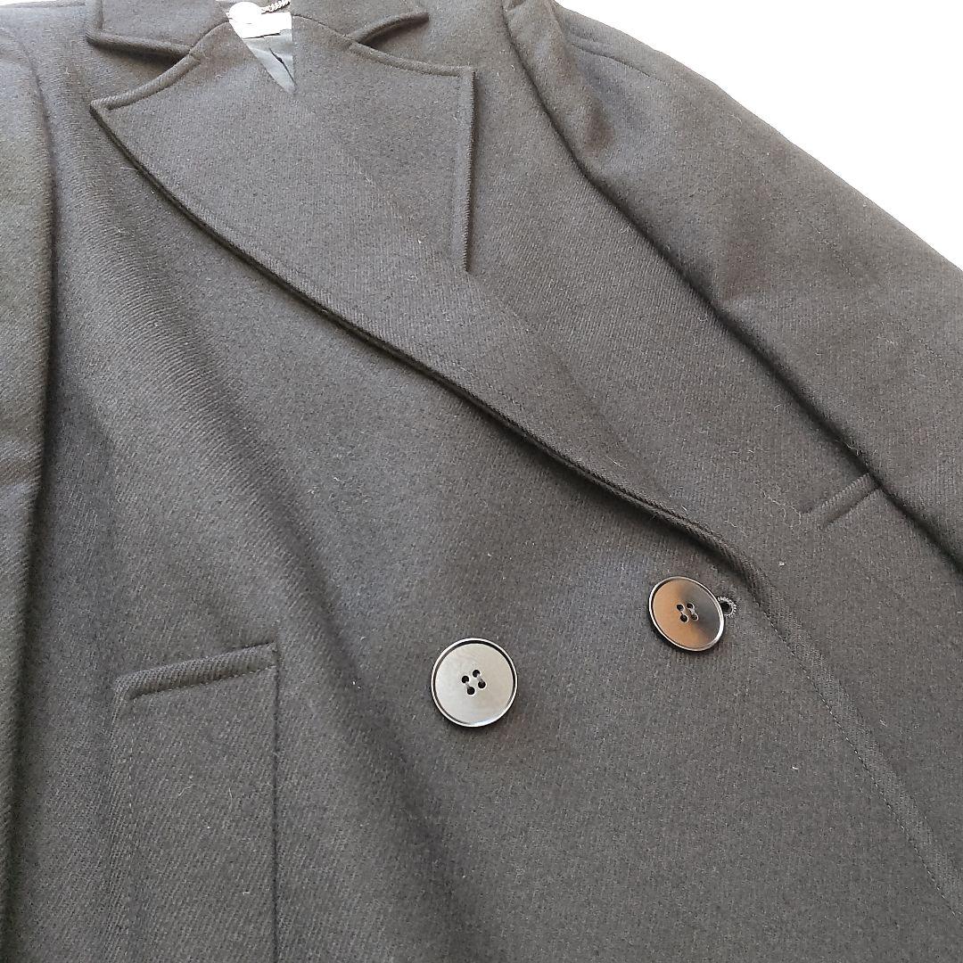 美品 ステラマッカートニー 定番 ダブル チェスターコート ブラック 38