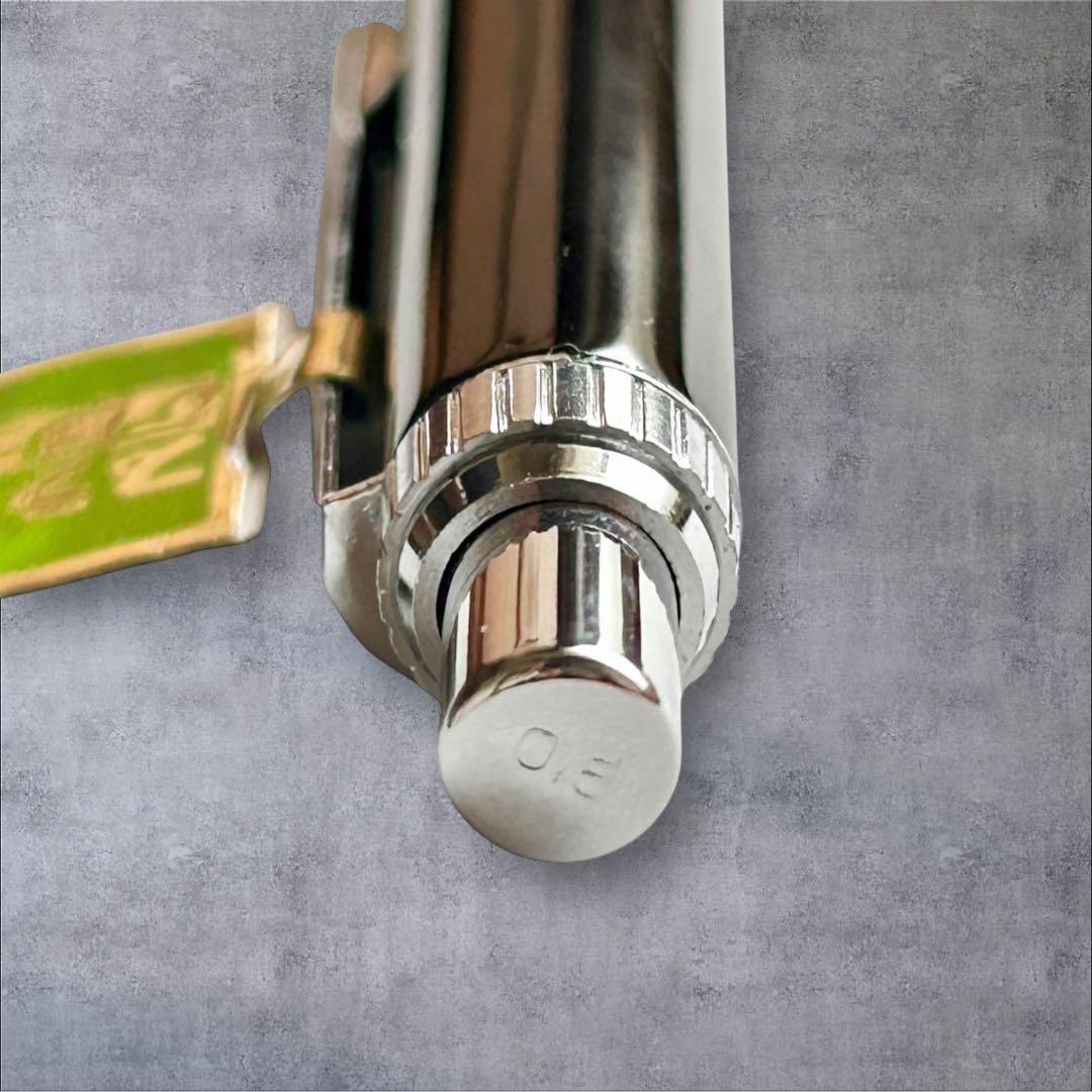 【希少】プラチナアングル ボディーノック式 シャープペンシル0.5mm蝕刻　廃盤