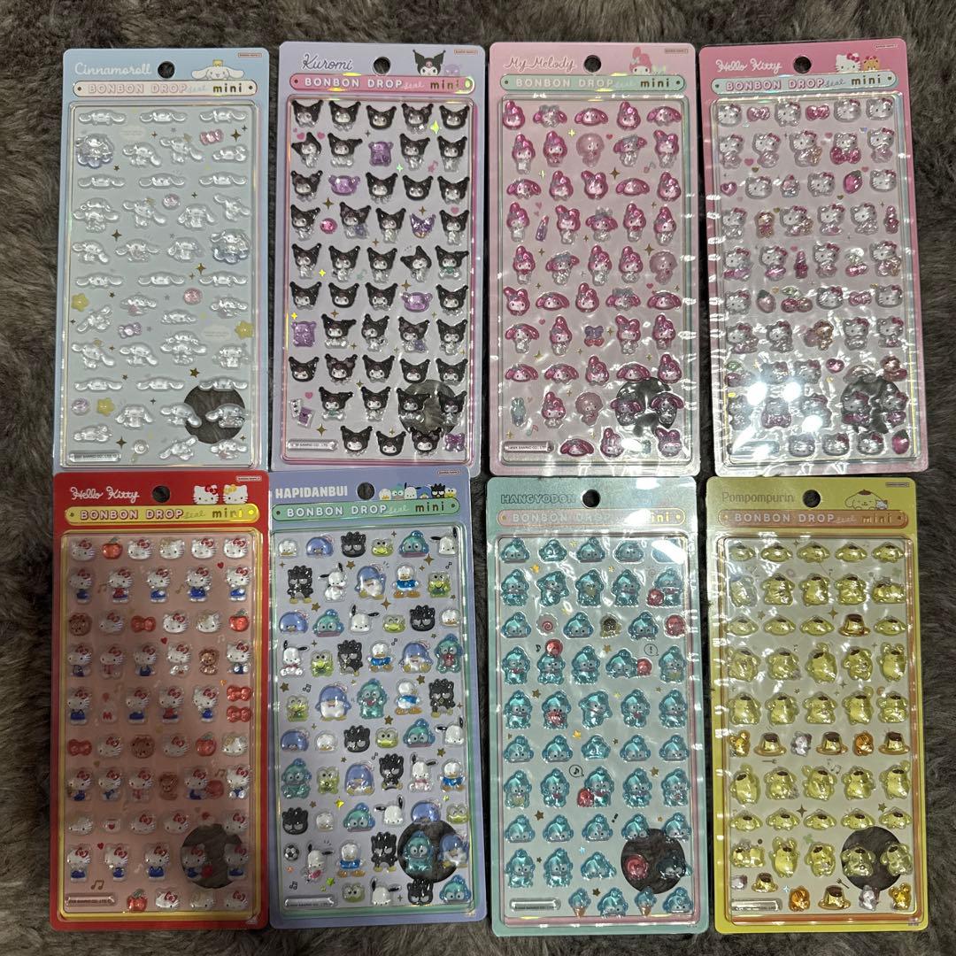 【正規品】ボンボンドロップシール ミニ サンリオ 8種