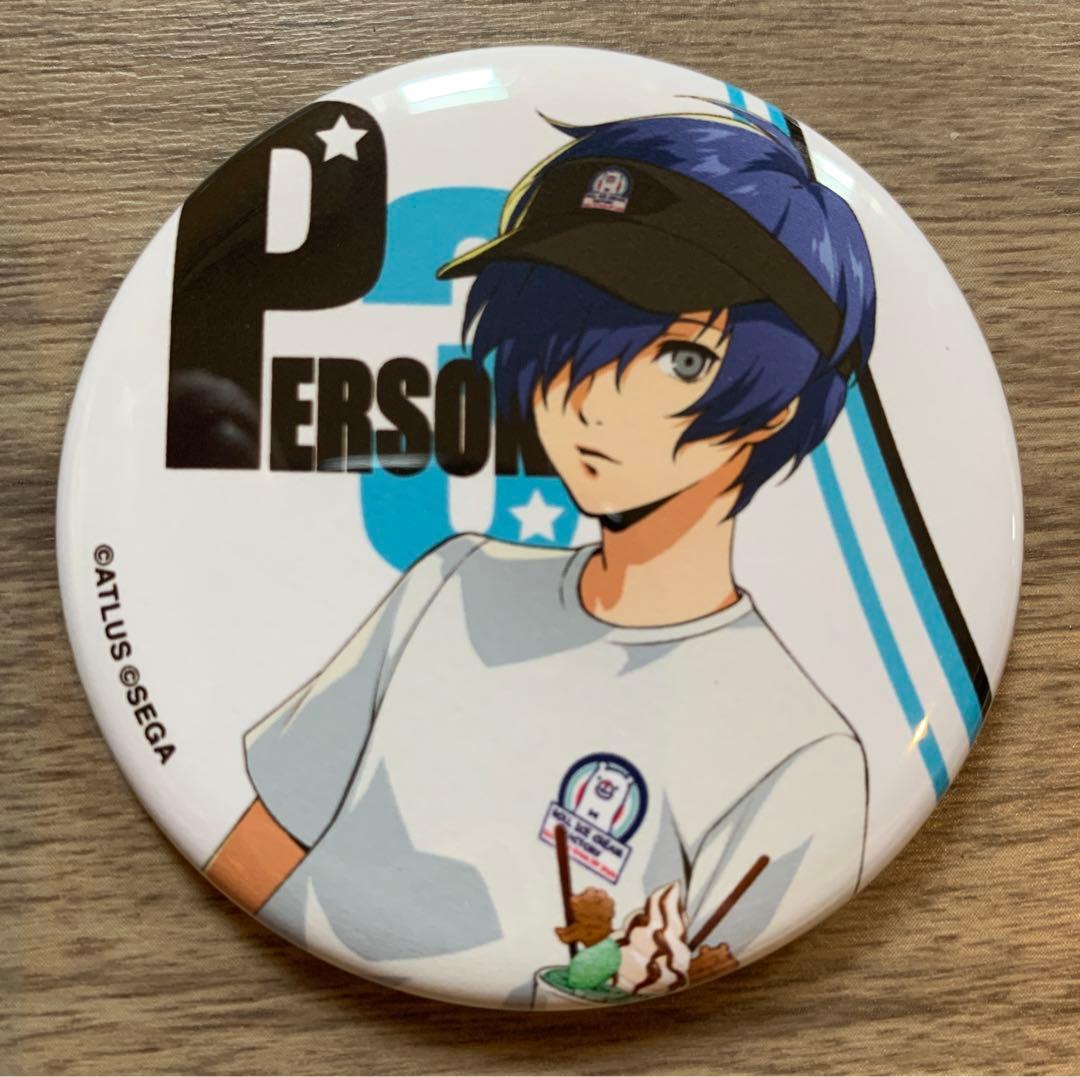 【ペルソナ3】主人公 結城理 25周年記念 ロールアイス コラボ 缶バッジ