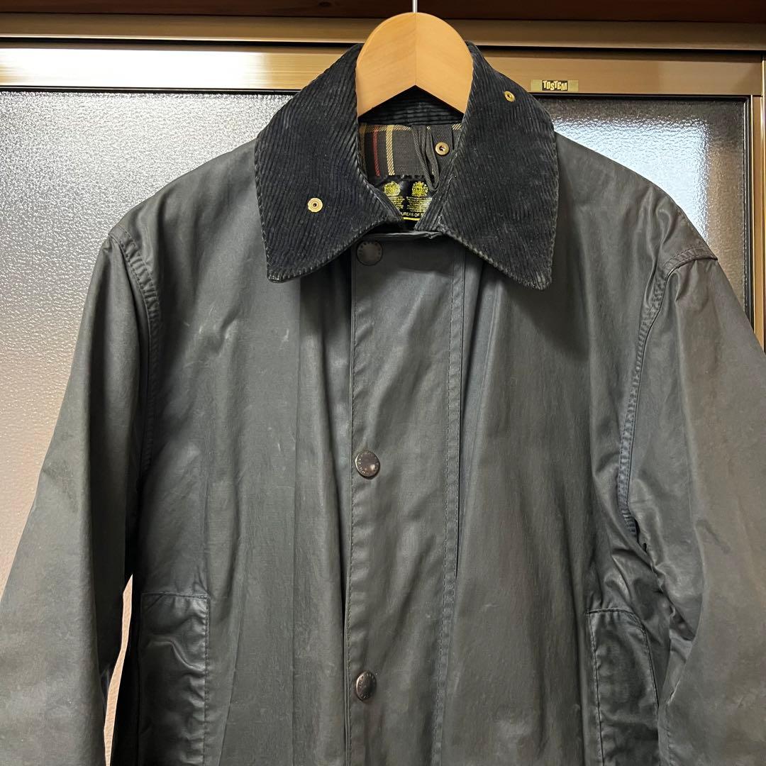 80s バブアー border オイルドジャケット ユーロヴィンテージ