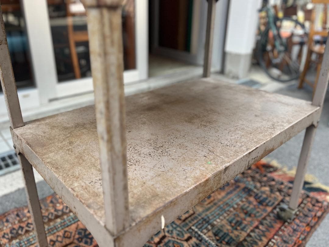 1960s☆USA製／ヴィンテージ／スチールワゴン／キャスターワゴン／アメカジ