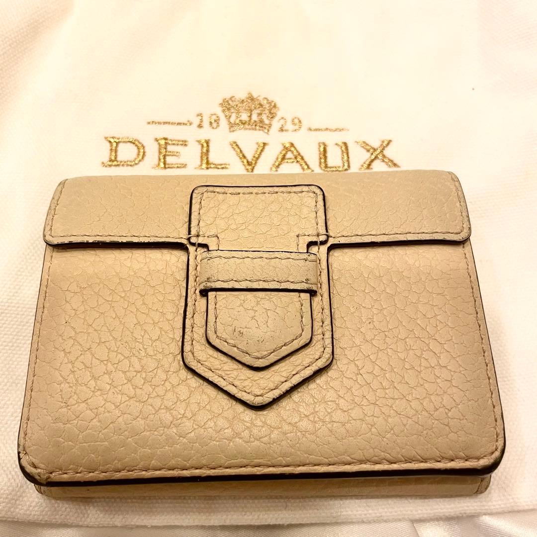 【良品】現行モデル DELVAUXデルヴォー　3つ折財布 レザー