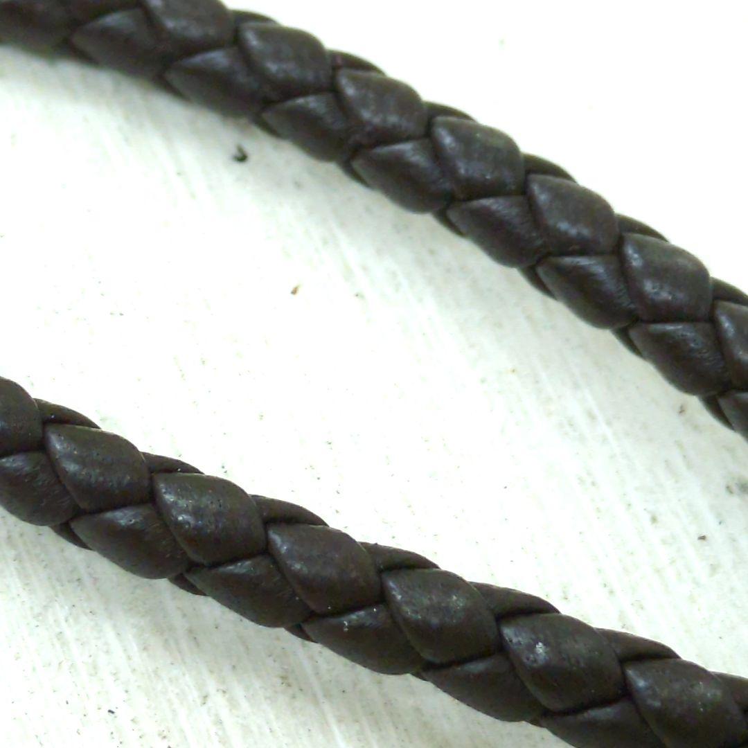 ボッテガヴェネタ レザー スマートフォンストラップ ブラウン シルバー925