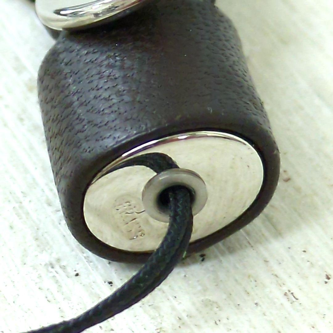 ボッテガヴェネタ レザー スマートフォンストラップ ブラウン シルバー925