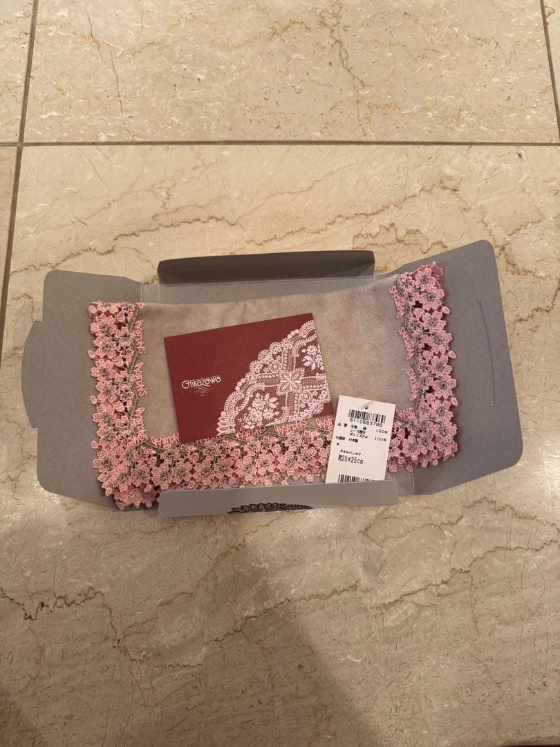 近沢レース人気ハンカチセット　桜、ビール、金魚、豚に真珠、将棋、ポップコーン、他