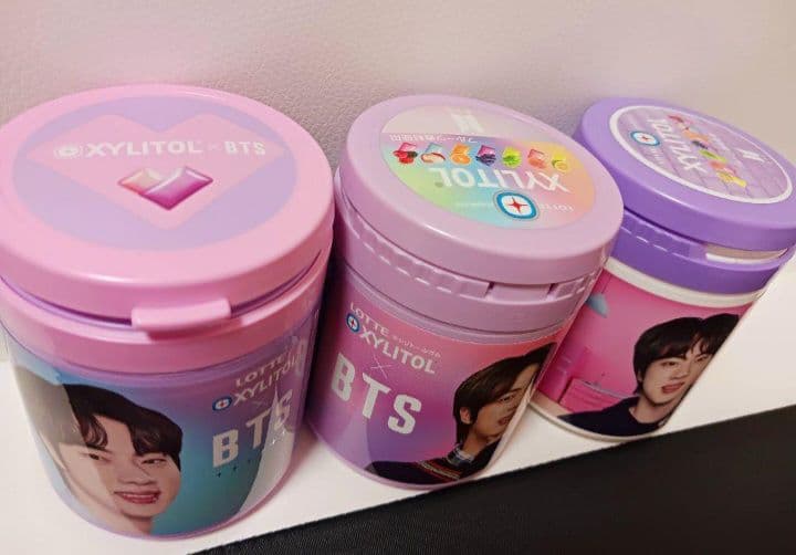BTS JIN XYLITOL ガムボトル3個【今月で処分】