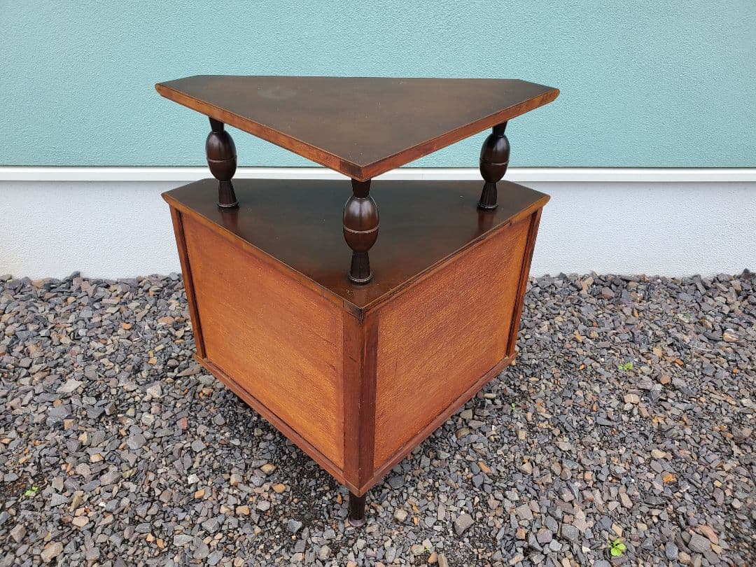 C60 昭和レトロ　家具の大丸　コーナーキャビネット