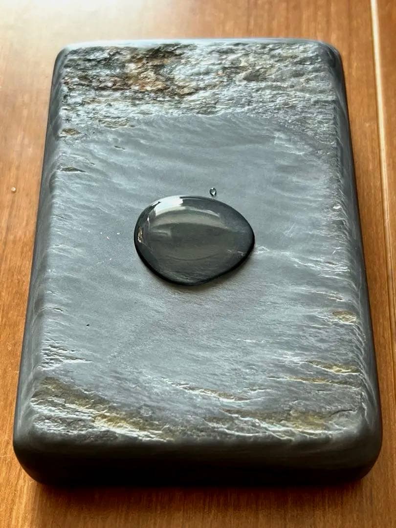 極品 歙州金花水波羅文硯