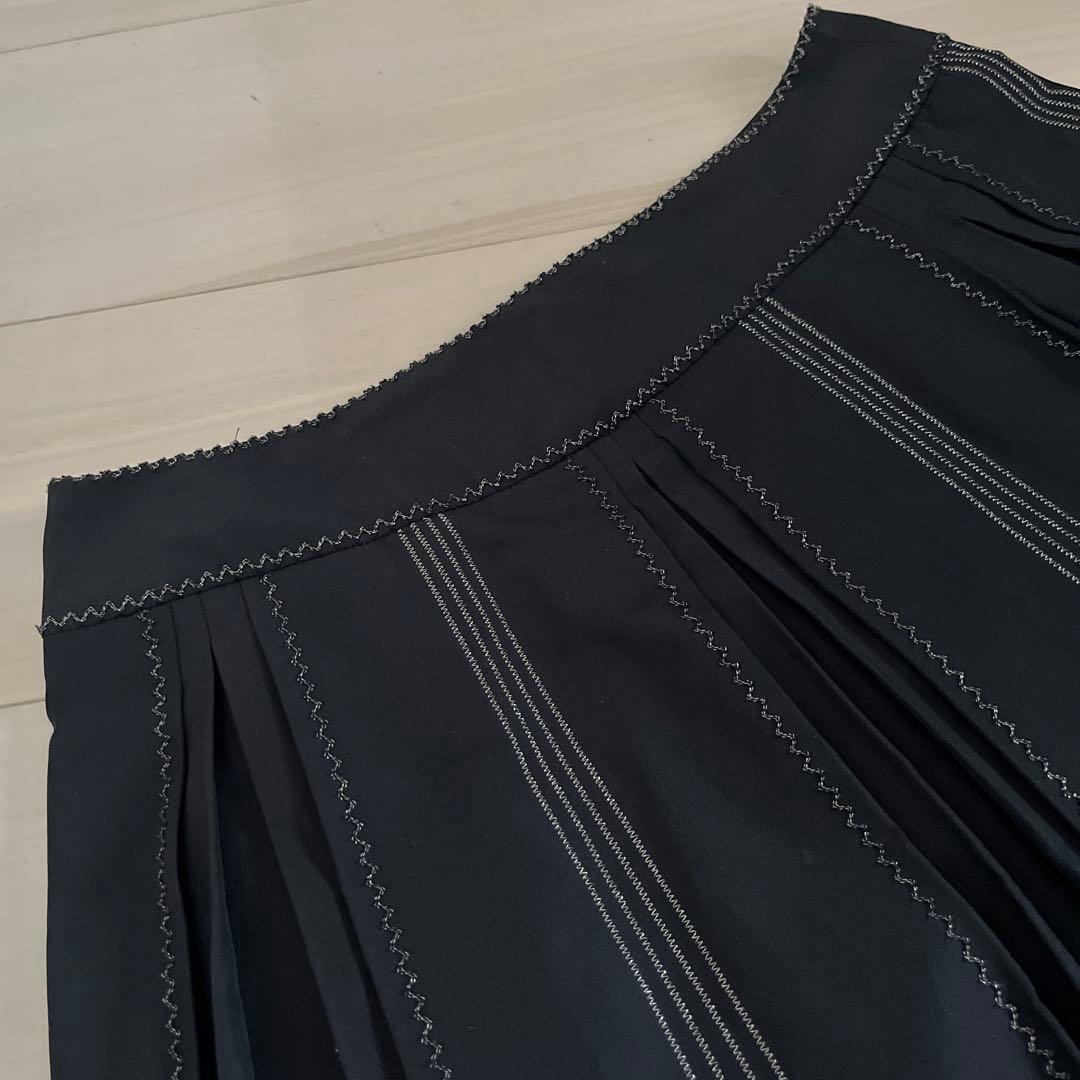 ▪︎ジェーンマープル▪︎バイオリン模様 フレアスカート 黒