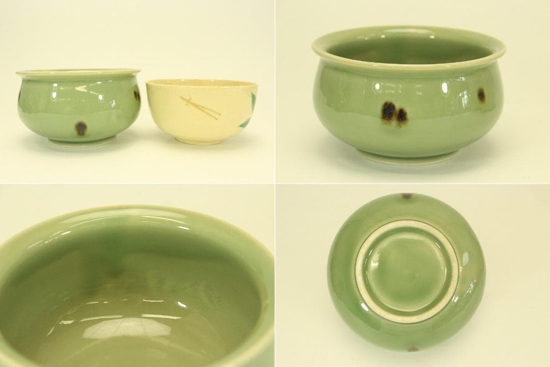 茶道具 お稽古揃い 茶碗 茶杓 建水 棗 茶入 茶筅 茶通箱まとめて(A787)
