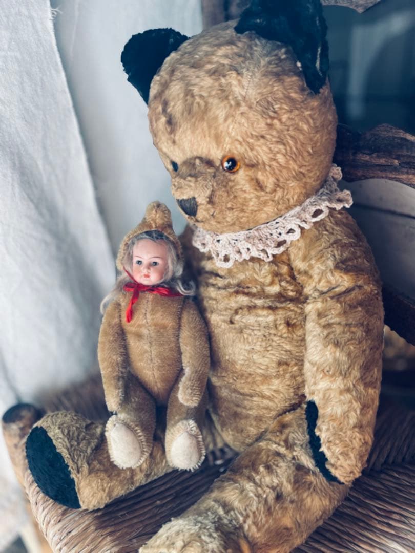 +..。*大きなスーティーベア　ヴィンテージ ベア　アンティークベア..。*゜+