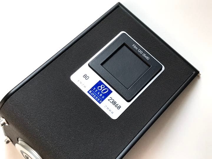 純正品 ROLLEIFLEX 2.8GX 80YEARS カメラの背面カバー